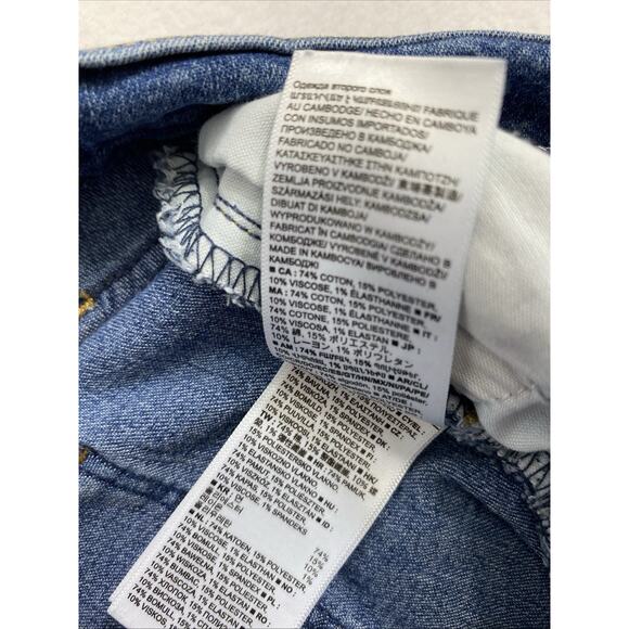 GAP Jeans Womens Jegging Size 2 R Mid Rise Blue Medium Wash Denim Stretch - Picture 6 of 12
